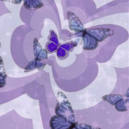 freetoedit aesthetic butterflies wallpaper graphic lila purple clouds freetoedut remixit