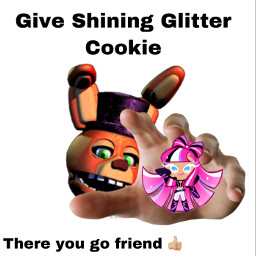 freetoedit shiningglittercookie stickerremix lol