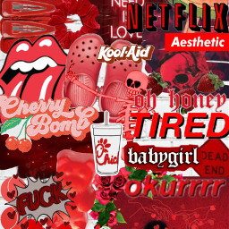 freetoedit redaesthetic redcollage collage red