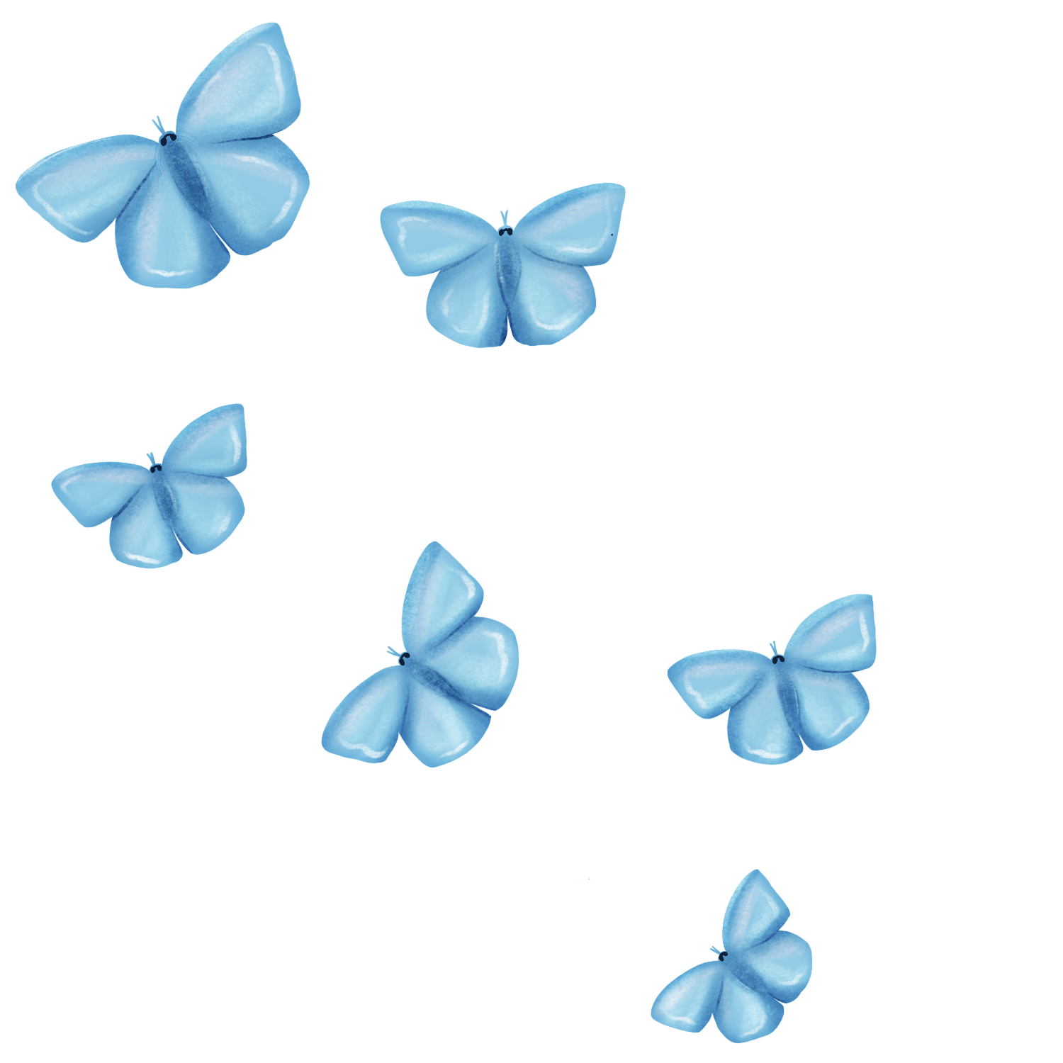 butterflies bluebutterflies sticker by @stacey4790