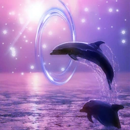 dolphins neon neoncircle lovedolphins freetoedit srcneoncircle