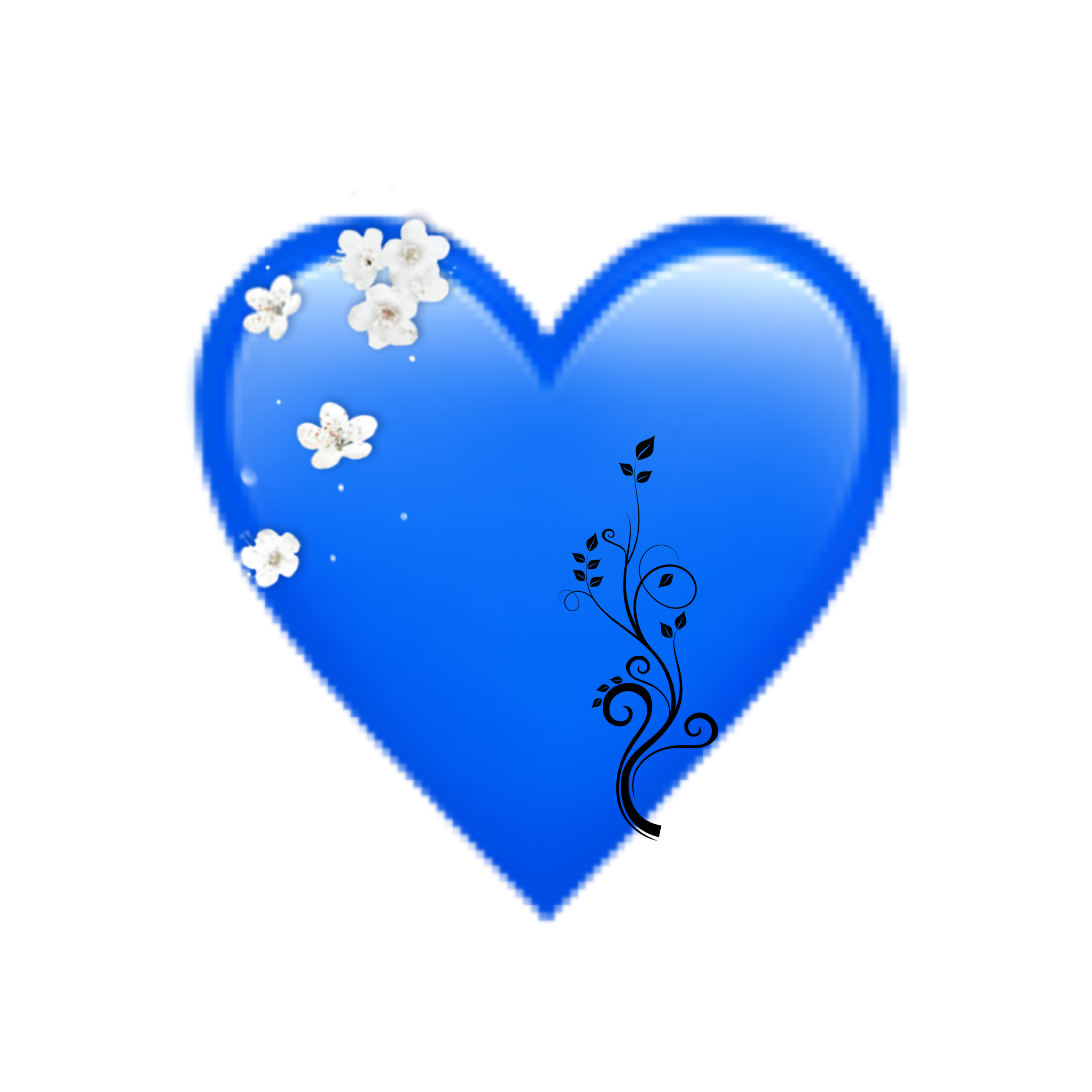 freetoedit coeur coeurbleu bleu blue sticker by @11_lele