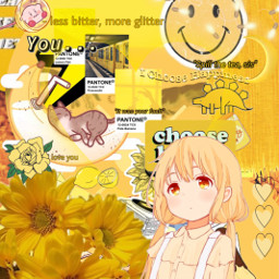 anime animegirl yellow yellowaesthetic aesthetic freetoedit