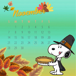 september septembercalendar calendar snoopy peanuts peanutscharacter fall autumn freetoedit picsart srcnovembercalendar2021 novembercalendar2021
