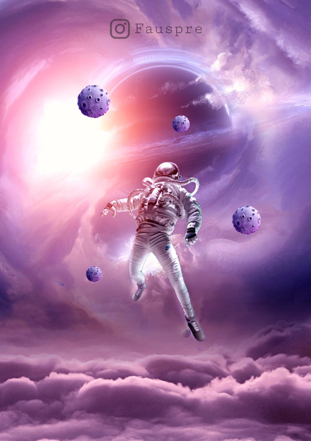  Astronauta en universo