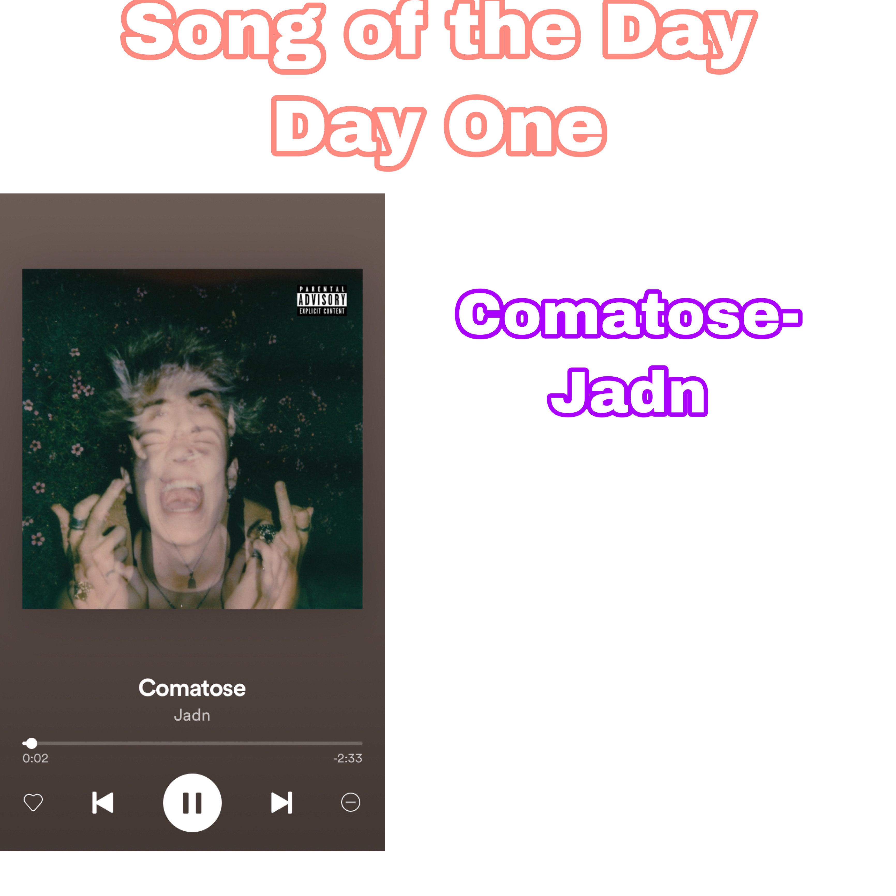 Jadenhossler Song Of The Day For Image By Kaitlyn