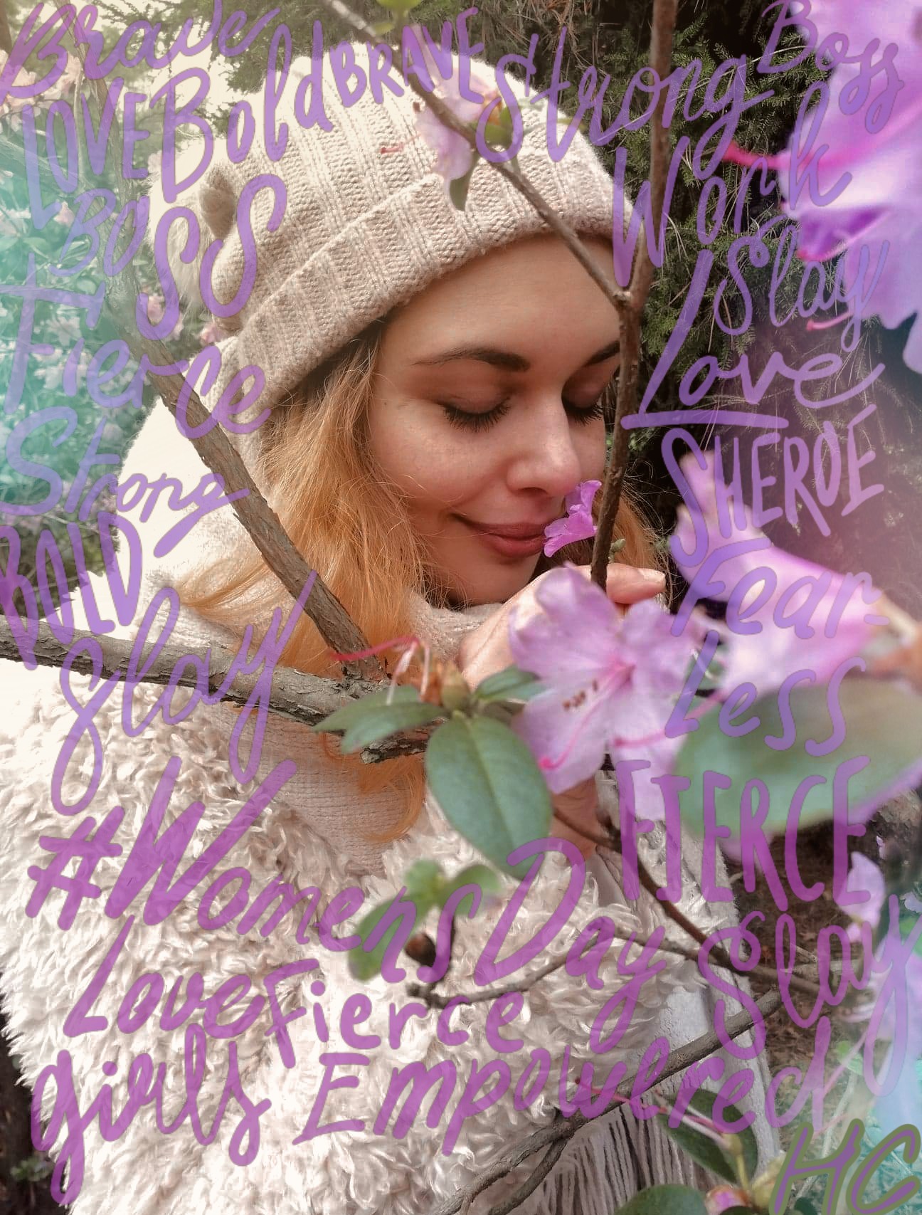  #freetoedit #flowerpower #happywomensday #women #flowers #pink #beautifulday #photshoot #me #lovelyday #challenge #hue 