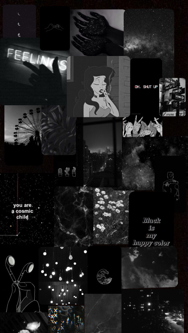 #aesthetic #black #grunge #goth #emo #collage #dark #darkaesthetic # ...