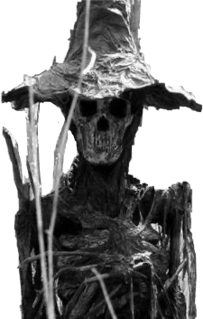 Scarecrow Creepy Scary Sticker By Kimberly Goldman