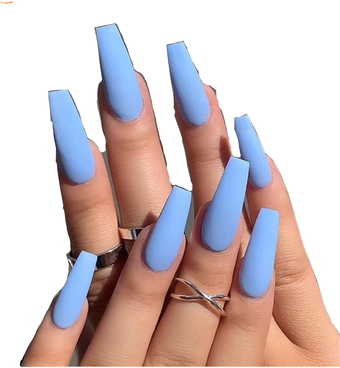Blue Azul Cute Iphone Nails Sticker By Pplantasiaa 0386