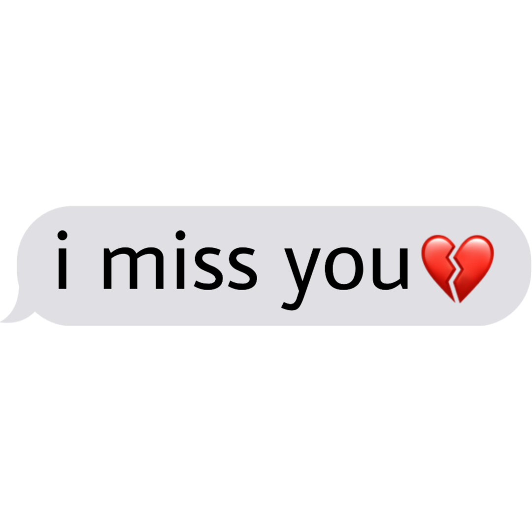 freetoedit imissyou inlove broken text sticker by @zuzziq