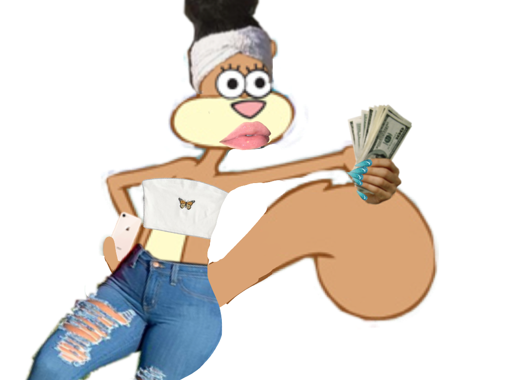 This visual is about freetoedit interesting ghetto sandy cheeks #freetoedit...