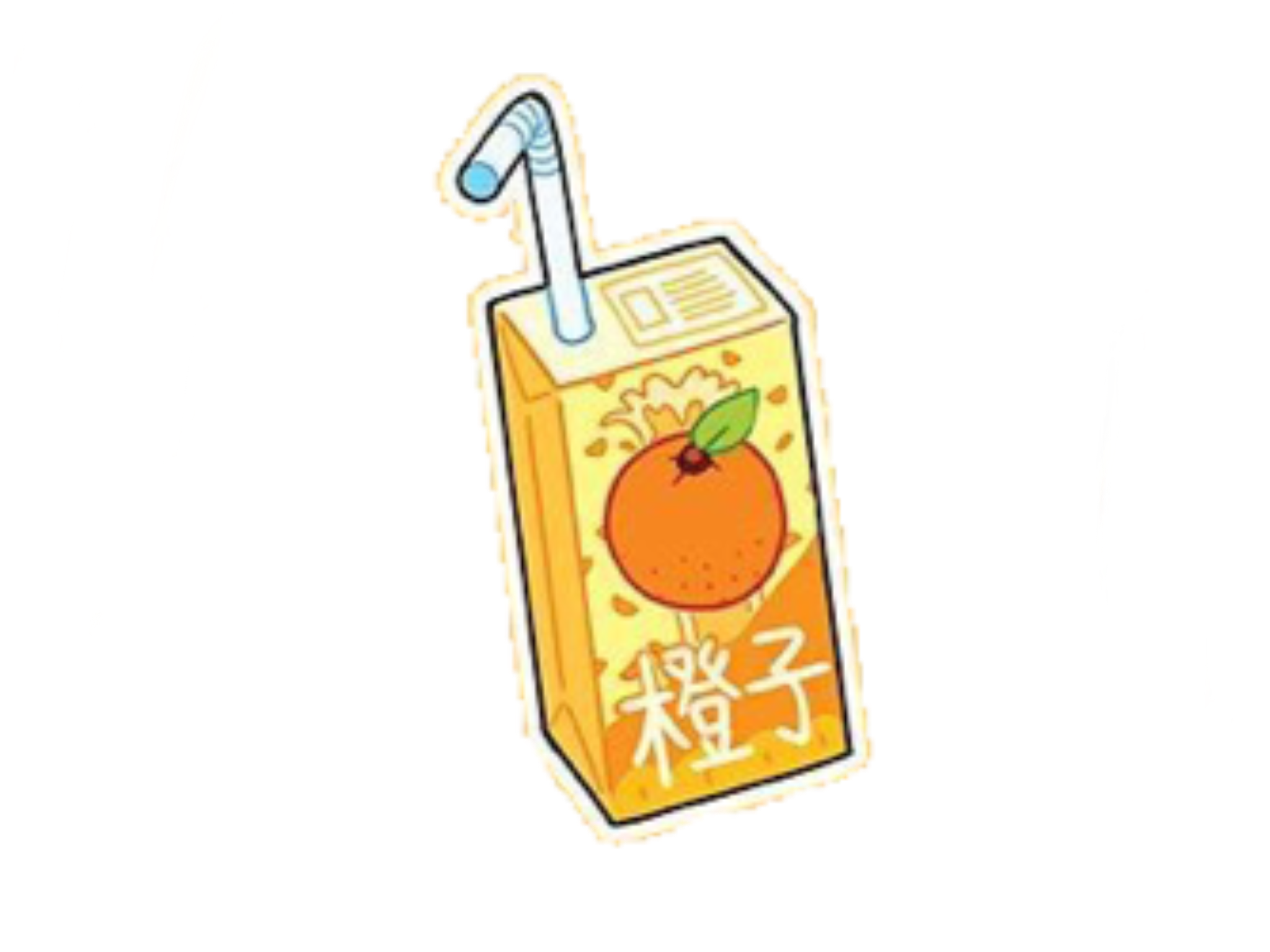 anime fruit orange food kawaii sticker by @simjangjimin