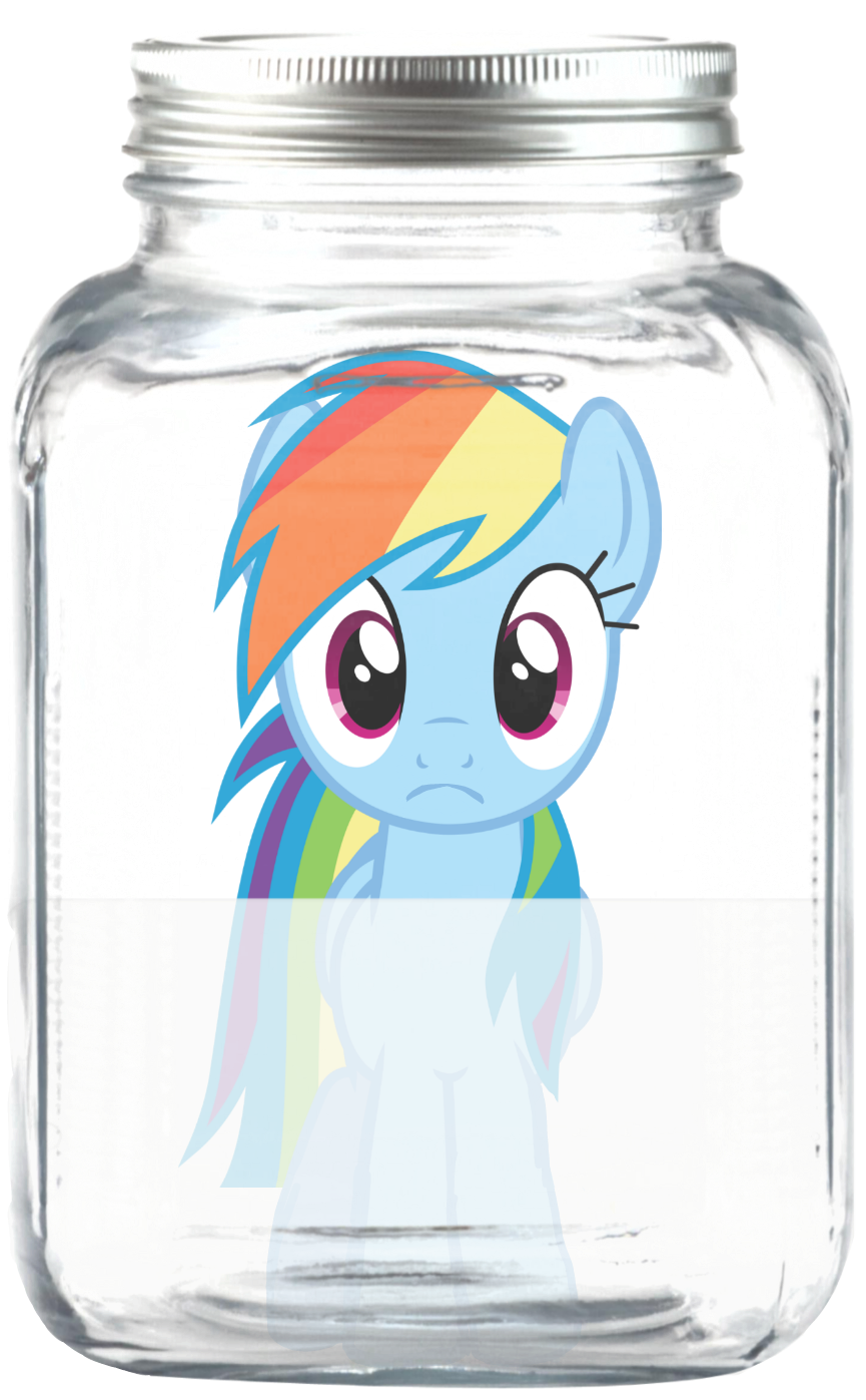Rainbow dash jars