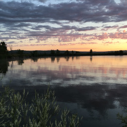 nofilter sunset summer lake outdoors freetoedit