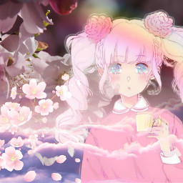 freetoedit pastel aesthetic anime animegirl