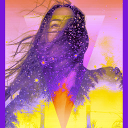 freetoedit picsartreplay colorful contrast portrait doubleexposure picsarteffects