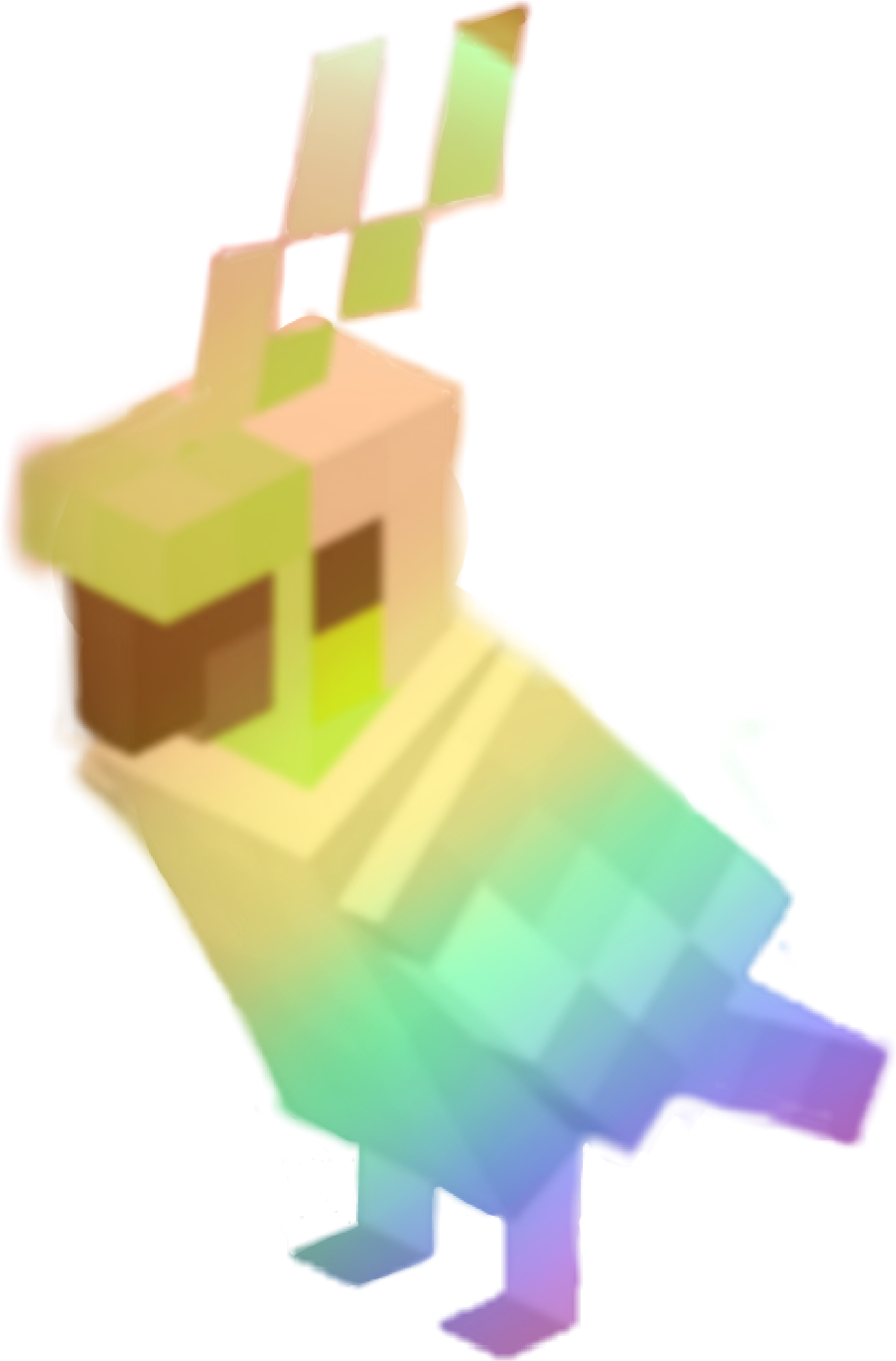 Parrot Rainbow Minecraft Sticker By V