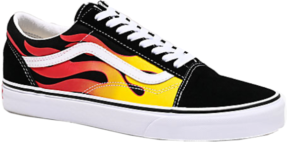 vans with fire on them