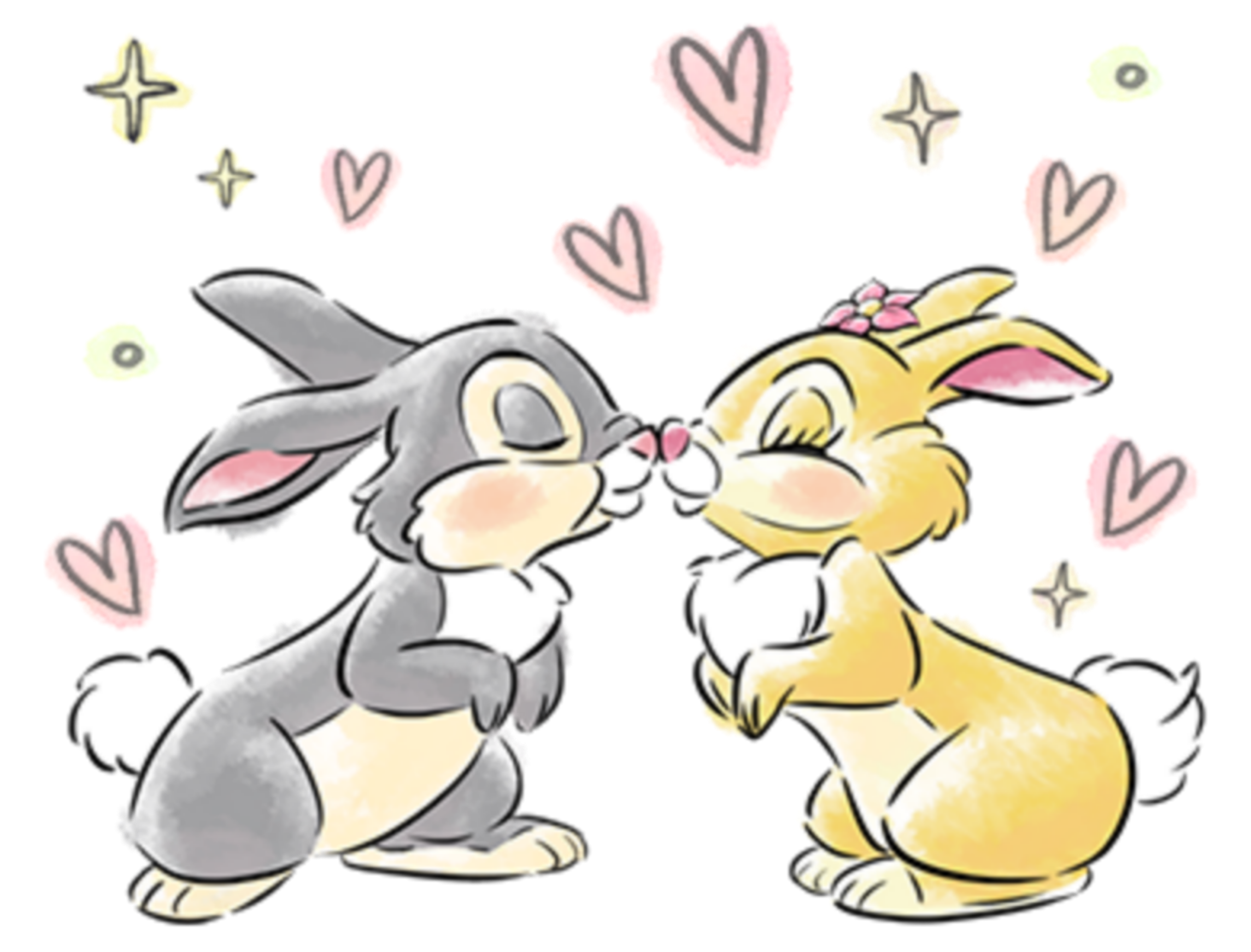 thumper and miss bunny art