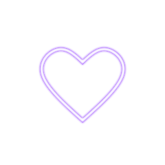 purple glow glowingheart purpleheart freetoedit