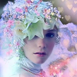 myoriginalwork originalart conceptart womanportrait colorful srccherryblossompetals ecflowereyes freetoedit flowereyes