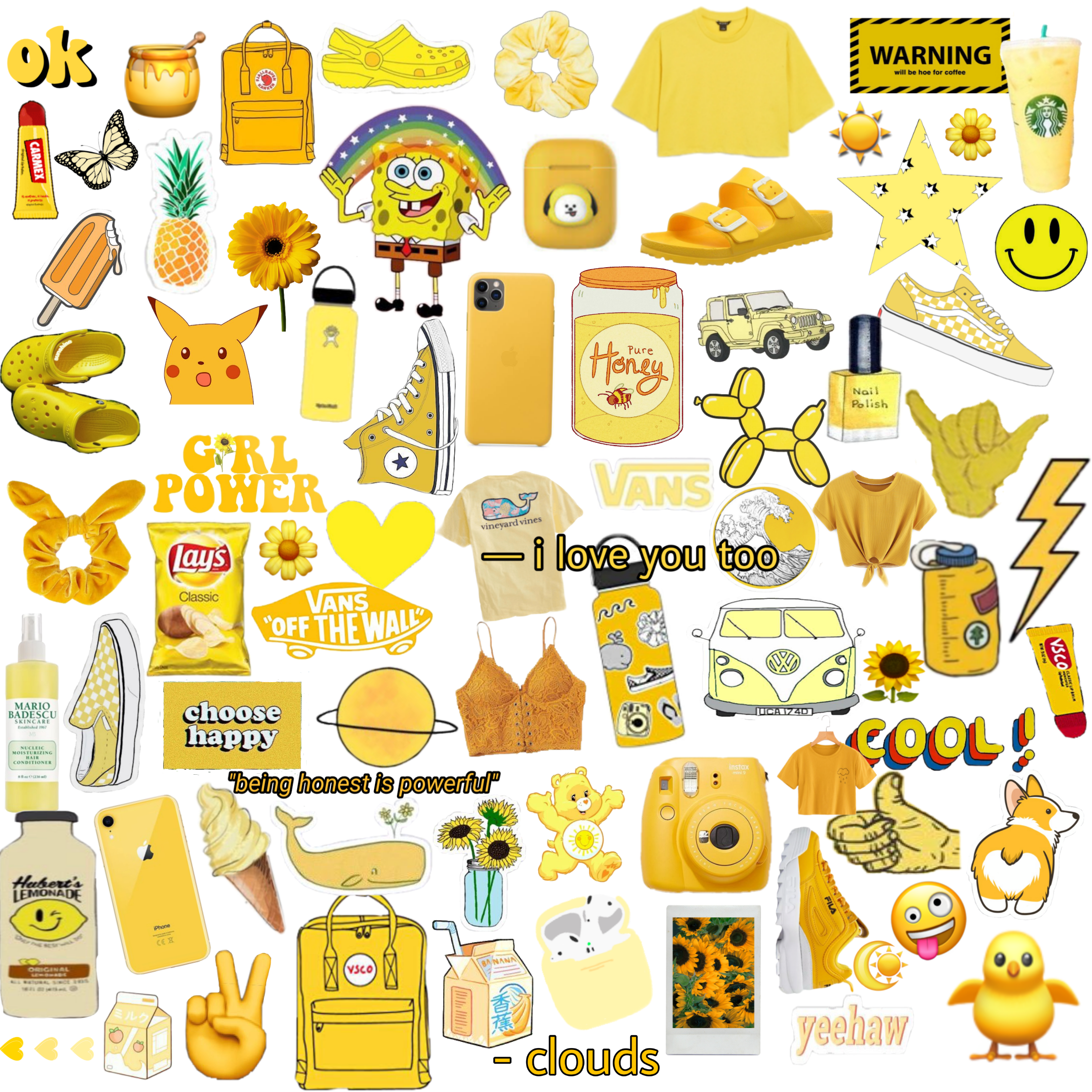 freetoedit yellow aesthetic tumblr sticker by @costaire079.