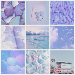 aesthetic blue violet purple moodboard freetoedit