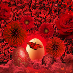 freetoedit red irceggdecoration eggdecoration