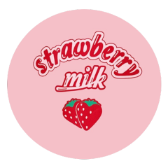 strawberry milk aesthetic kawaii pink freetoedit