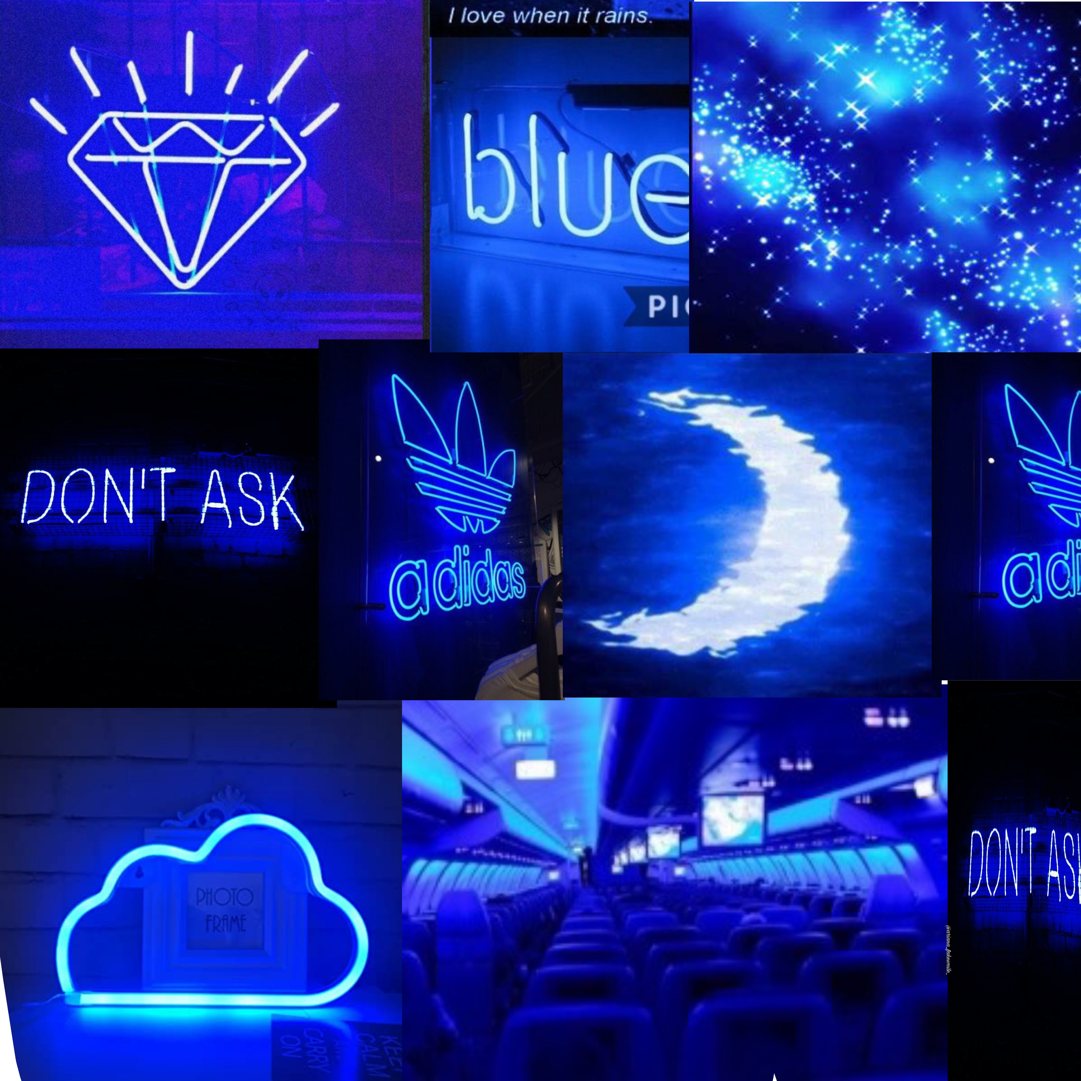 Blue Neon Neonblue Blueneon Aesthetic Image By Emily