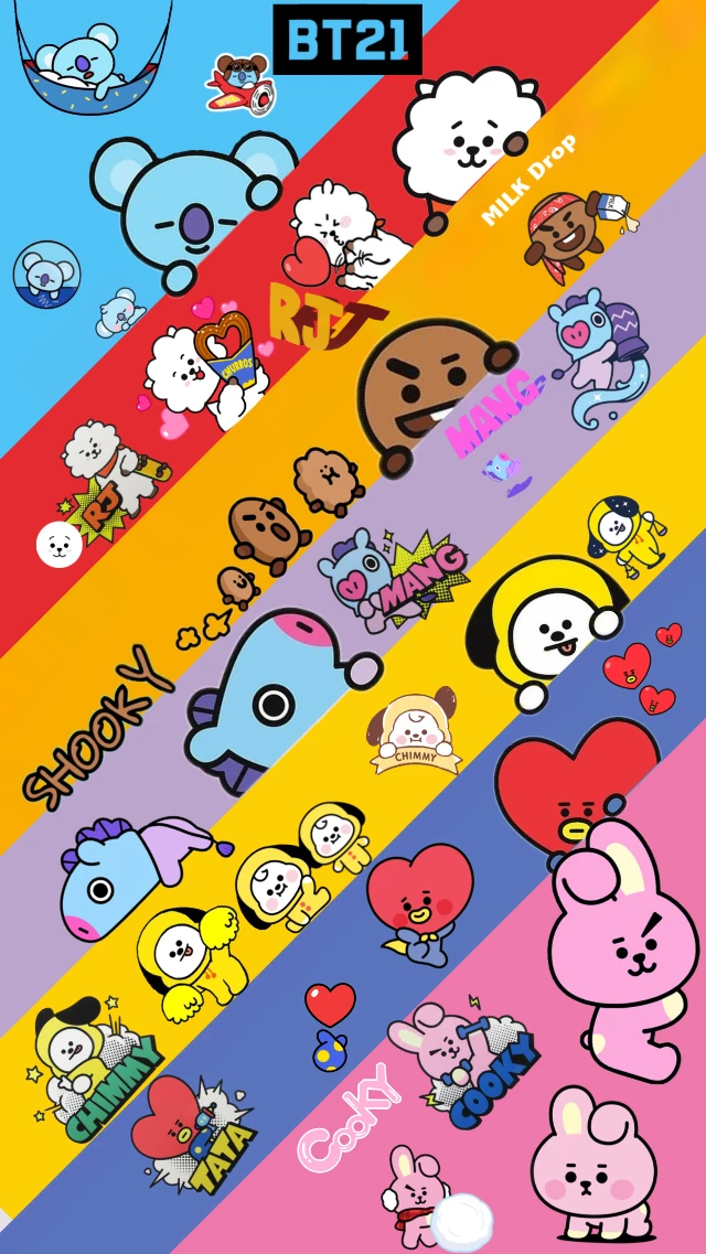 Bt21 Wallpaper Cute Bts Army Image By Bts Wallpapers