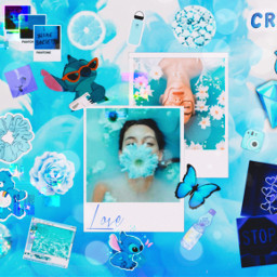 freetoedit blue aesthetic blueaesthetic disney