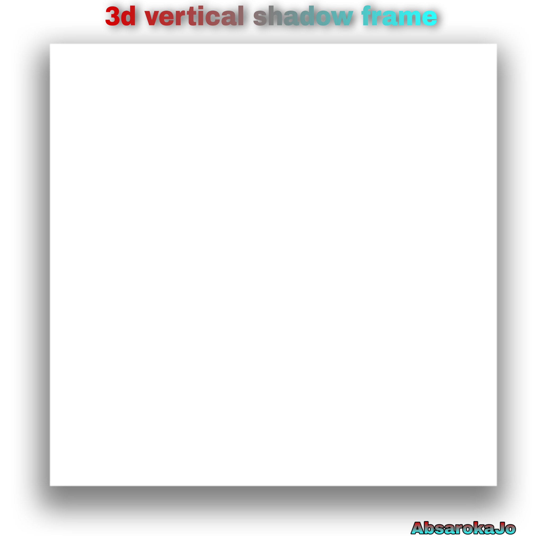 Download 3d 3d Vertical Shadow Frame Image By Jvs