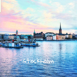 stockholm sea skyline skyandclouds picsart