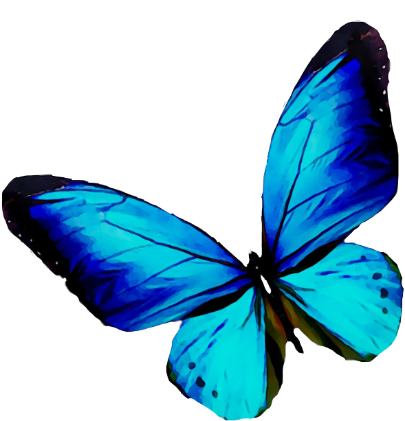 freetoedit butterfly blue cute sticker by @editzbykarina