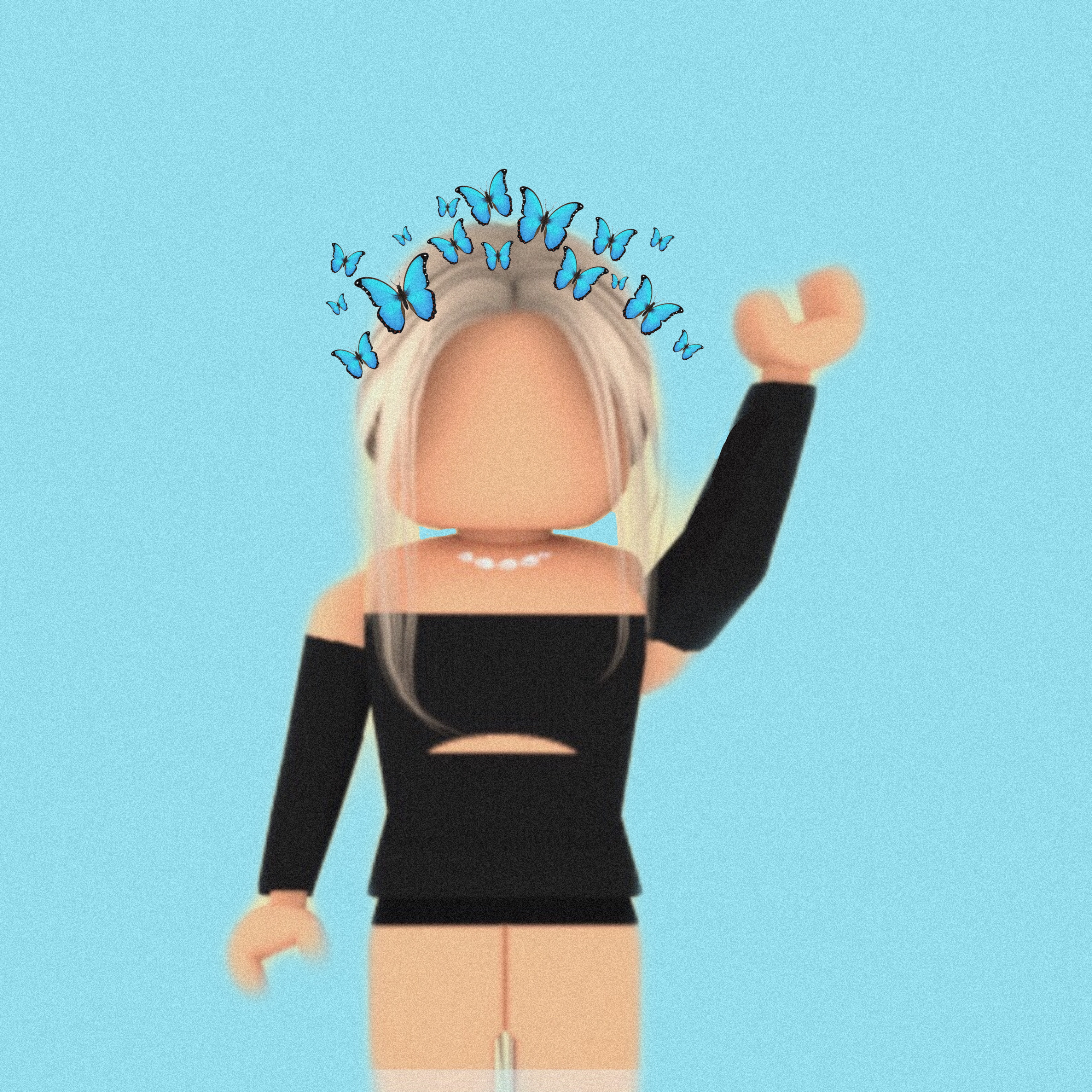 Roblox Girl Butterflies Image By Emmie - roblox blue