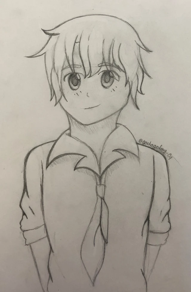 wallpapers Cute Happy Anime Boy Drawing anime boy cute tie image by happy