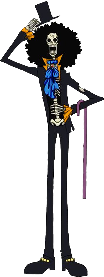 onepiece brook brookonepice skeleton sticker by @satorusam