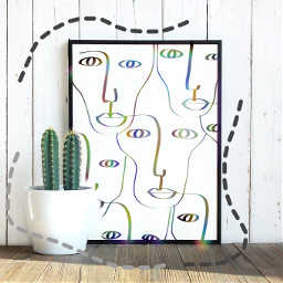 doddle modern art cactus freetoedit ecdoodleart doodleart
