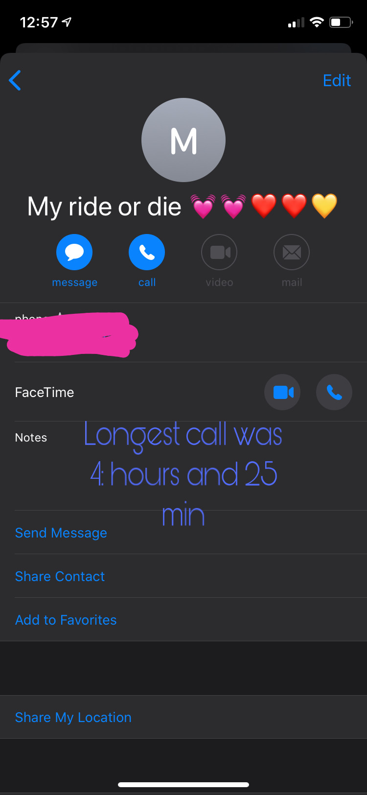 longest facetime call