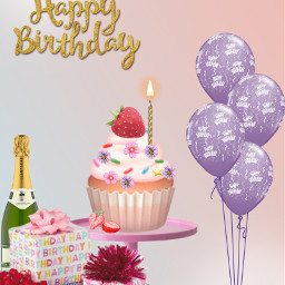 food balloons happyday aniversario happybirthdaytoyou friend bestfriends cakes sweets cupcake birthdaycake freetoedit
