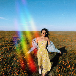 freetoedit retro aesthetic rainbow prism