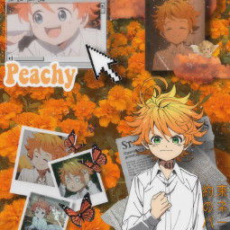anime animeedit japan aesthetic emma emma63194 thepromisedneverland manga follow orange flowers animelover weeb freetoedit