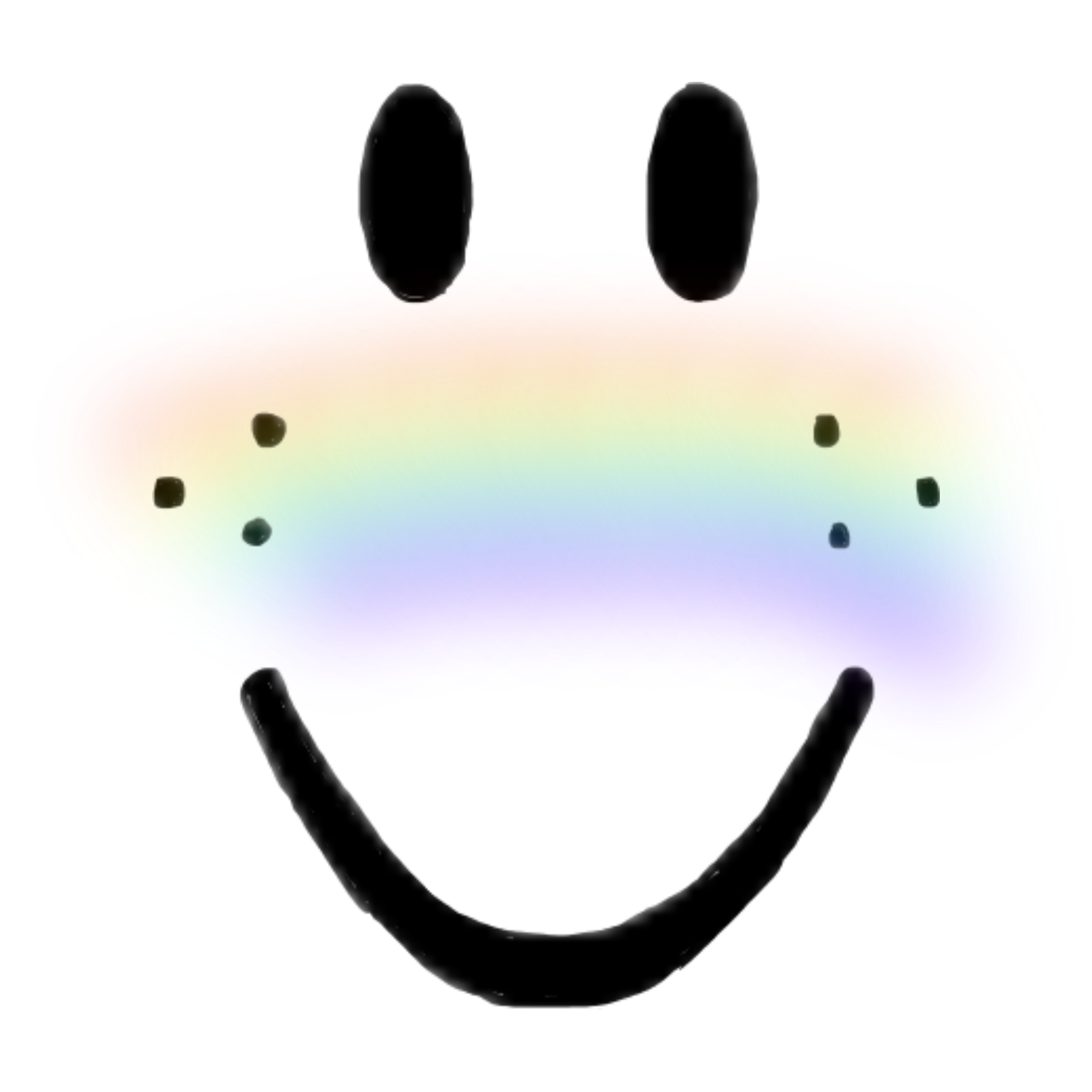 Blush Rainbow Cute Freckles Roblox Sticker By Nixichu - roblox blushing
