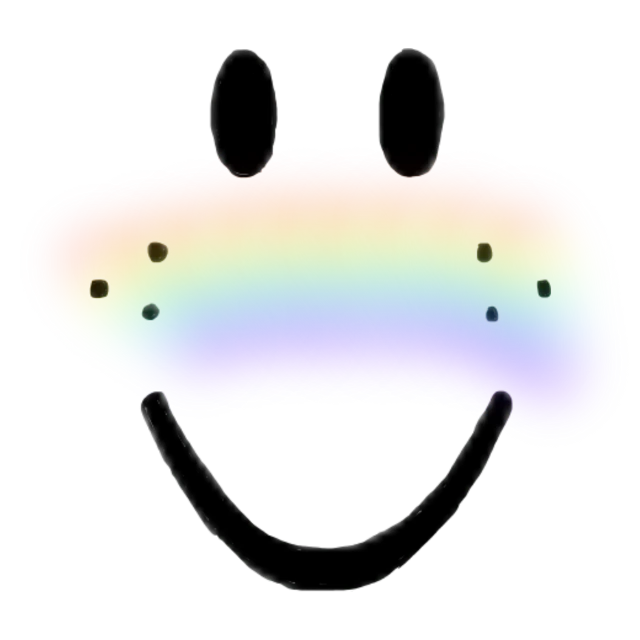 Blush Rainbow Cute Freckles Roblox Sticker By Nixichu