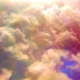 freetoedit clouds rainbow aesthetic pretty