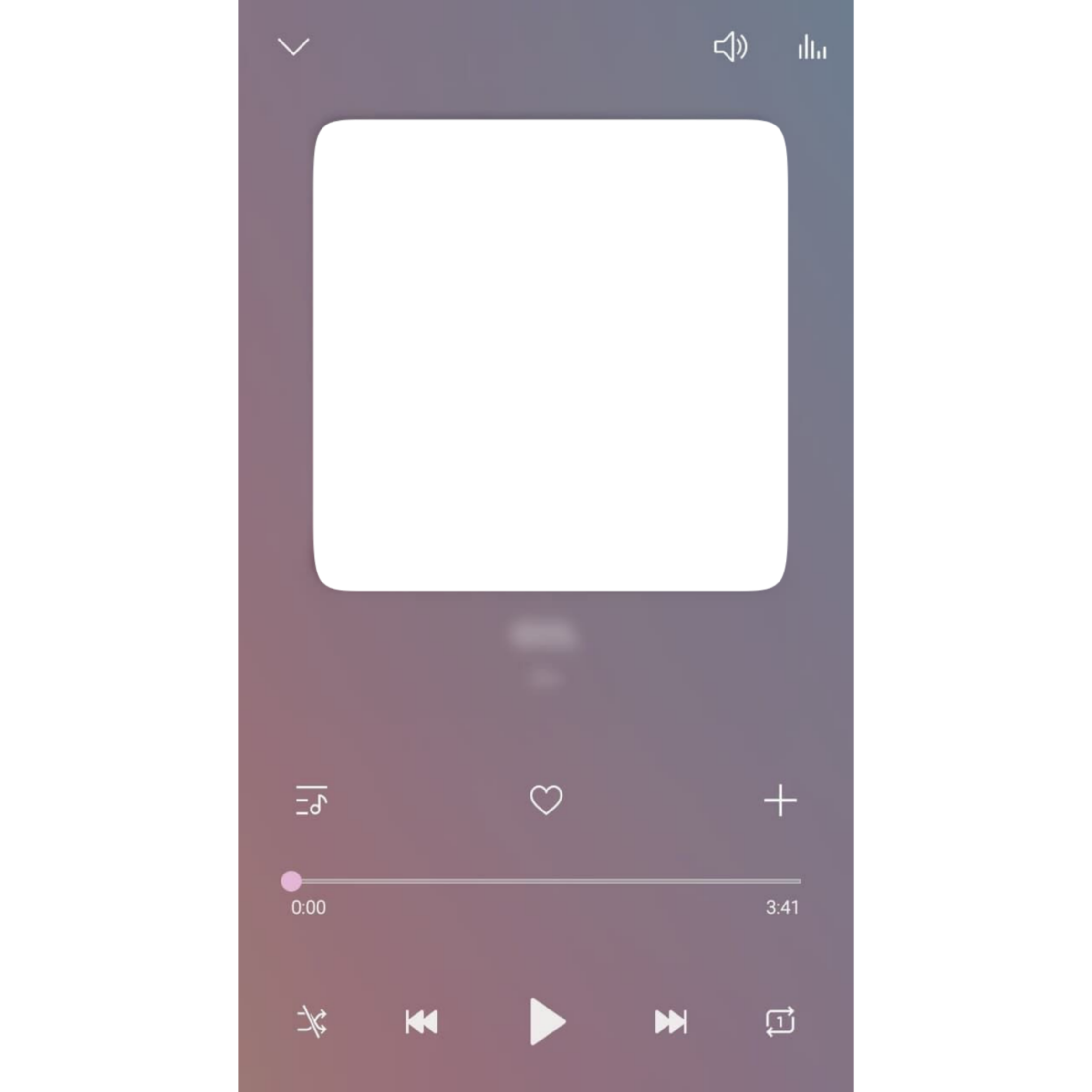 transparent music player for android