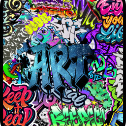 grafitti art savage colors