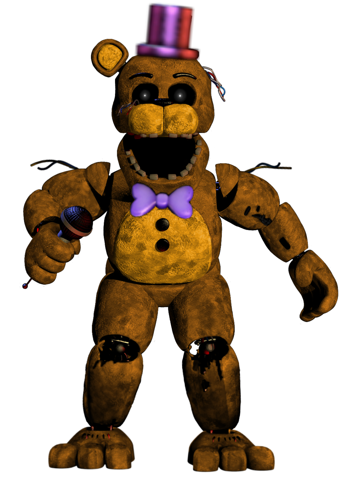 fnaf freetoedit Withered 327798480028211 by @thegoldenfox01.